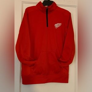 Detroit Red Wings NHL quarter zip pullover jacket Small